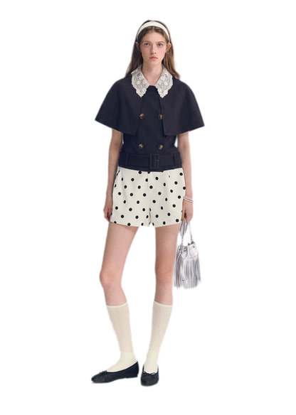Detachable Lace Collar Cape