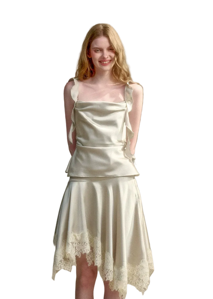 Sage Green Ocean Satin Set