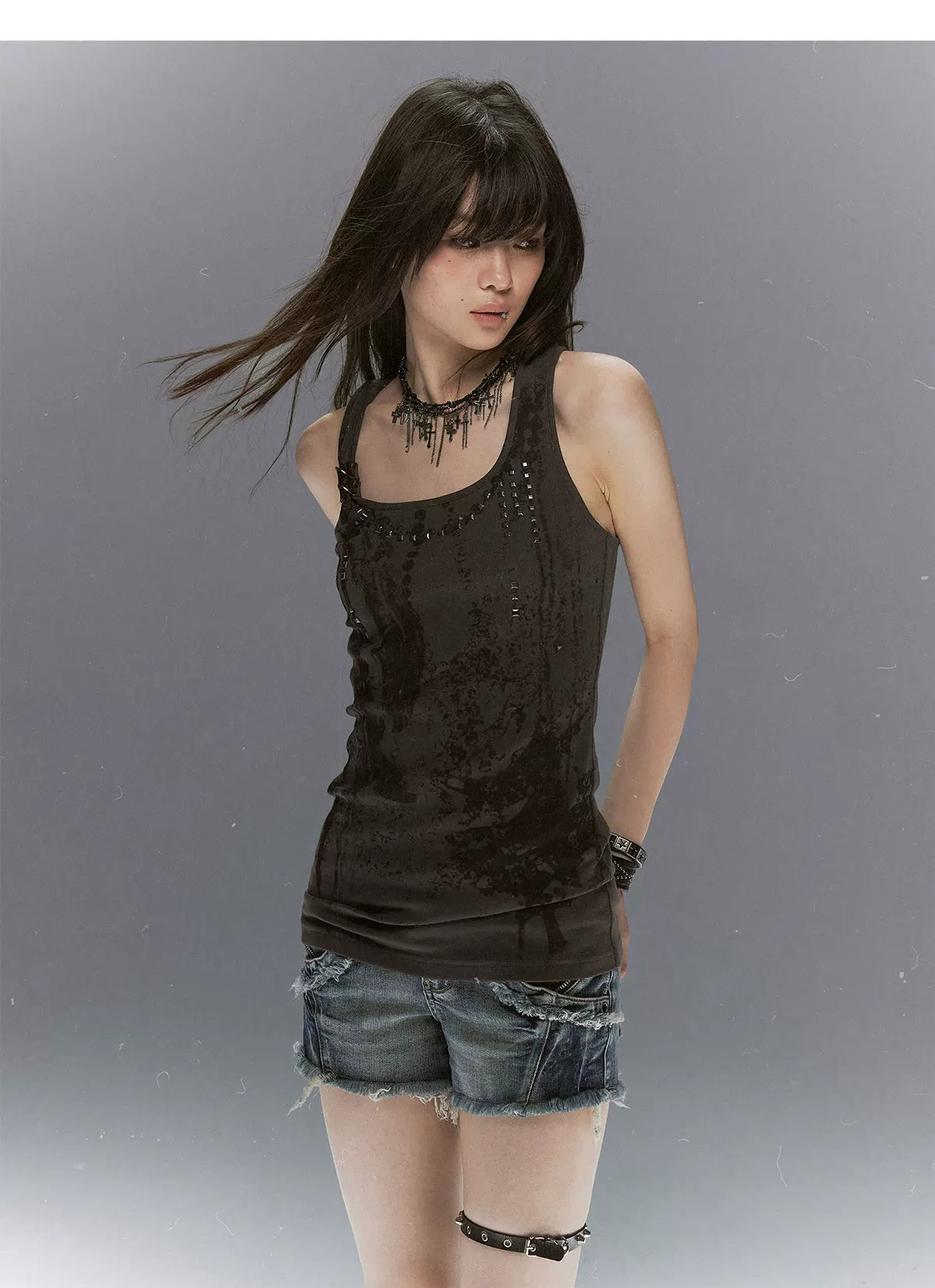 Tribal Feather Chain Cami