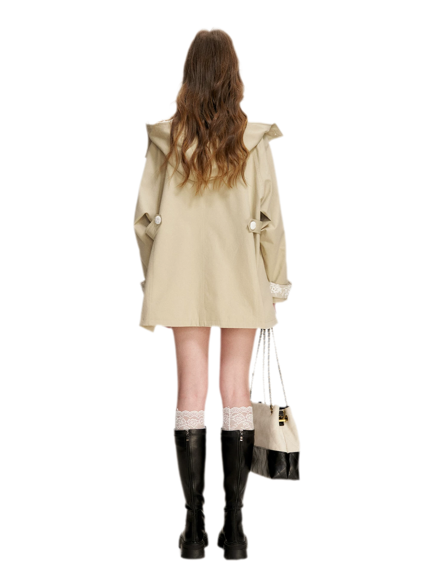 Lace Layered A-Line Windbreaker