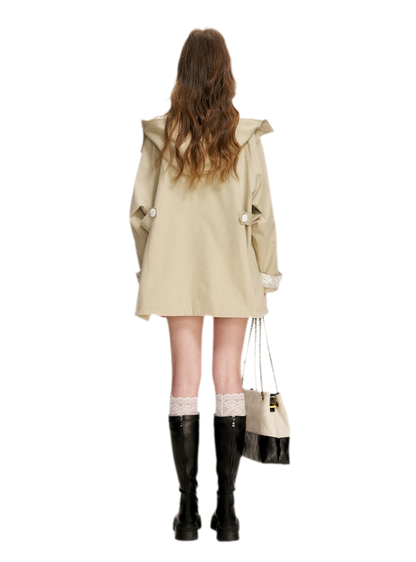 Lace Layered A-Line Windbreaker