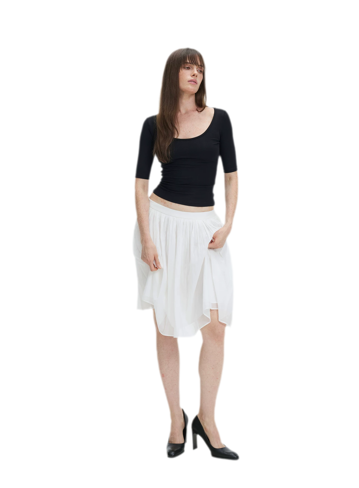 Soft U-Neck Slim-Fit T-Shirt
