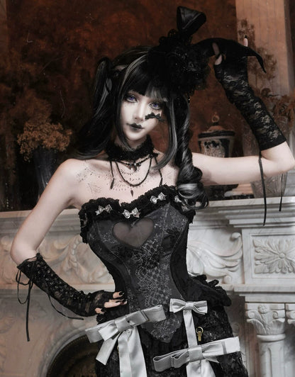 Gothic Heart Fishbone Corset