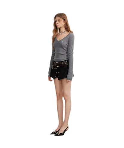 Double-Waist Convertible A-Line Skort