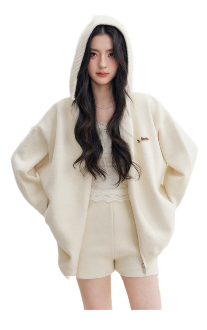 Cozy Knit Hoodie Set
