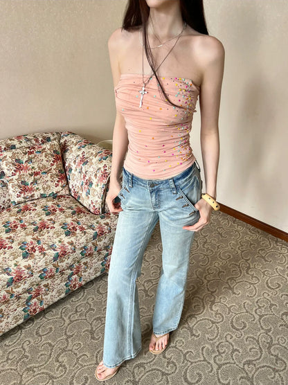 Vintage Low Rise Flare Jeans