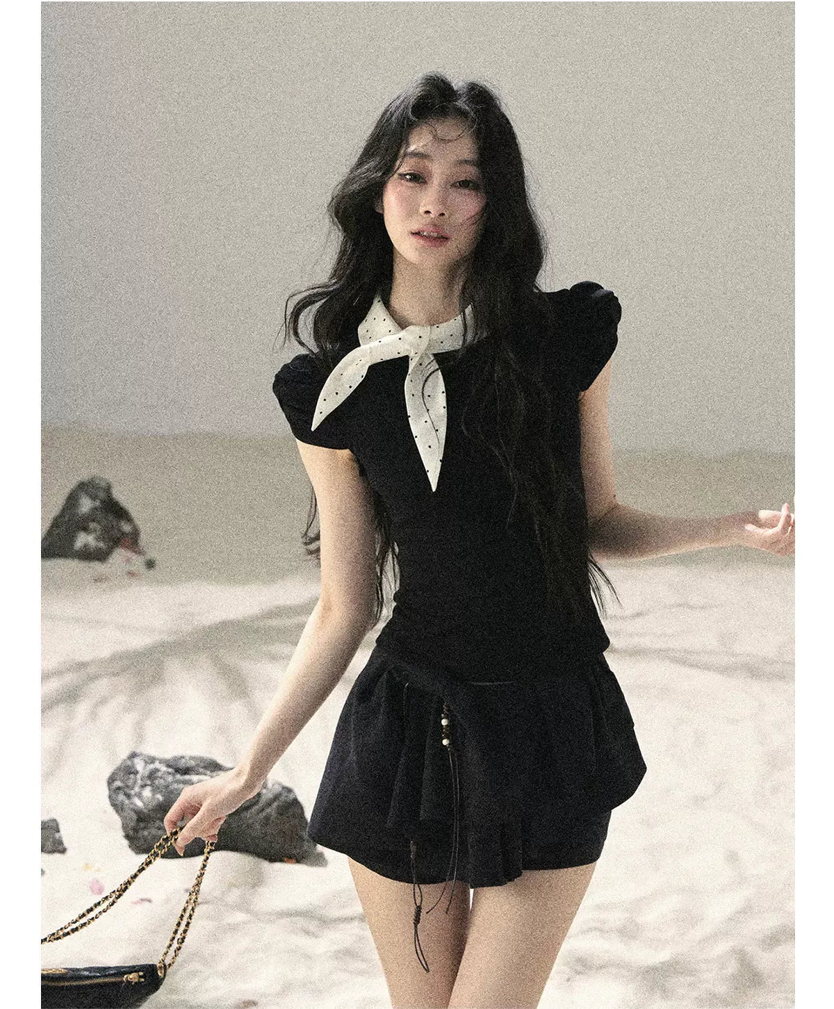 Layered Pleated Skort