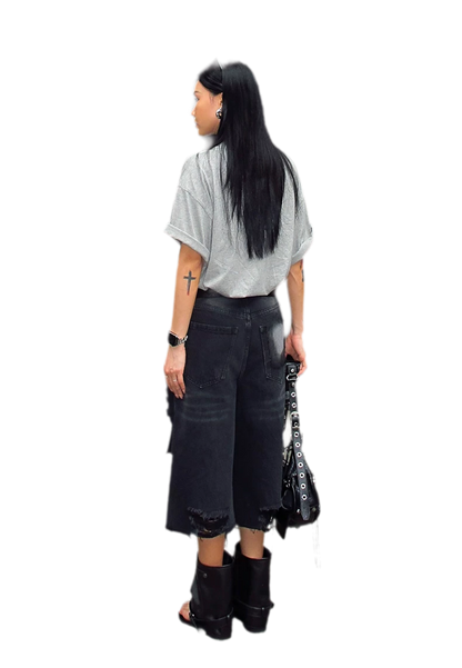 Cotton Rhinestone Graphic T-Shirt