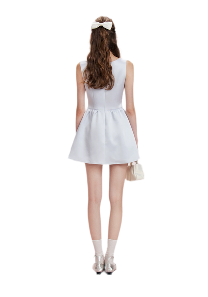 Lace Waist Satin Dress