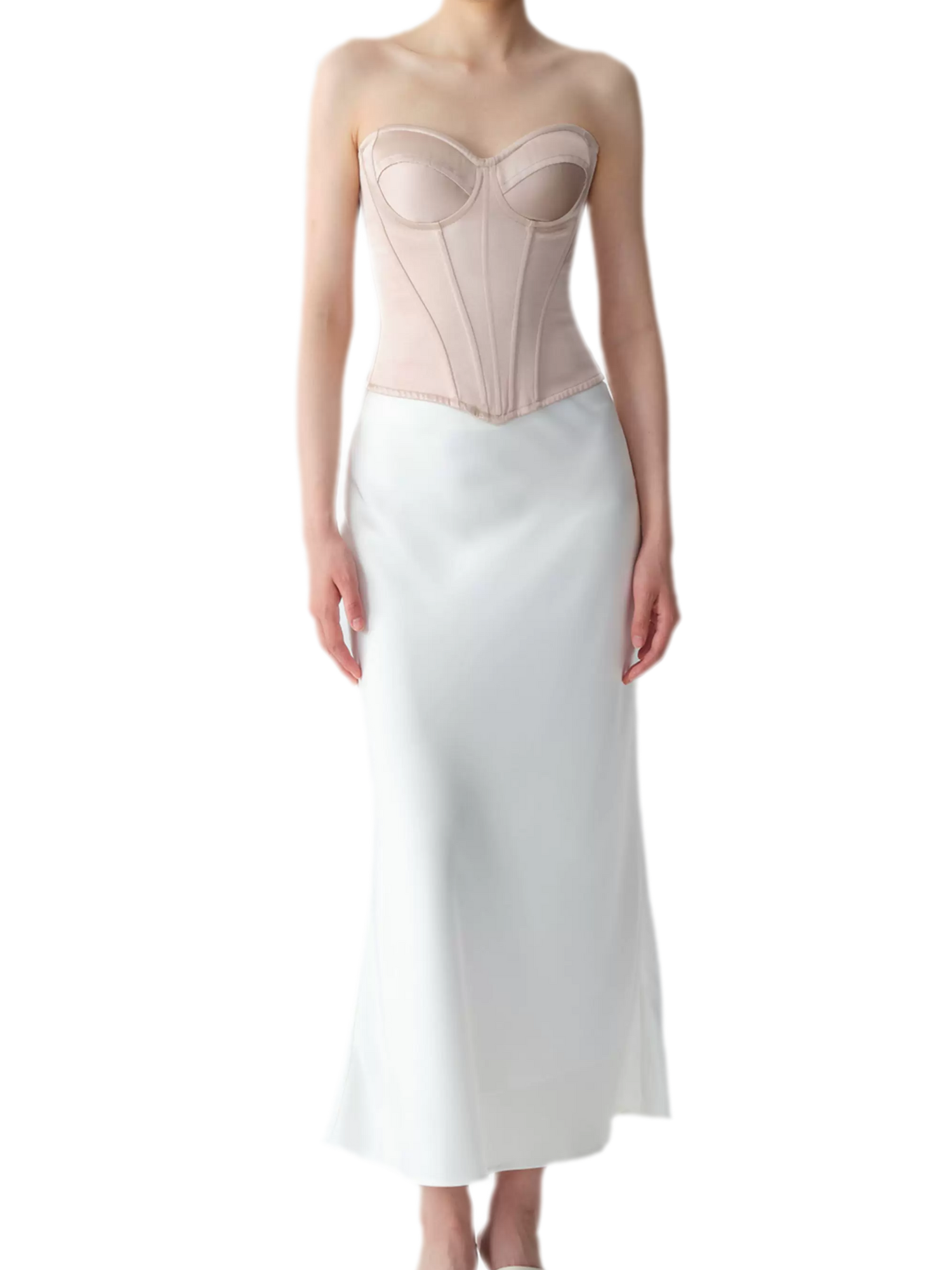 Velvet Bow Satin Corset