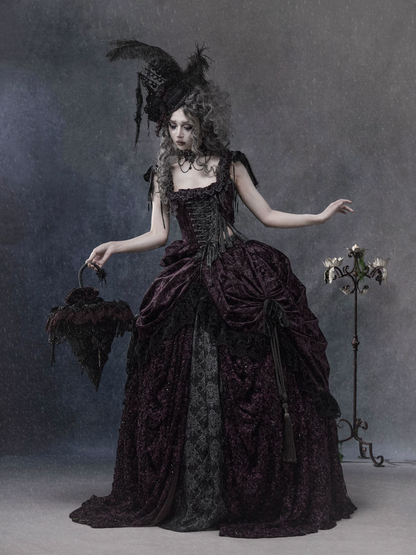 Бархатный готический корсетный топ