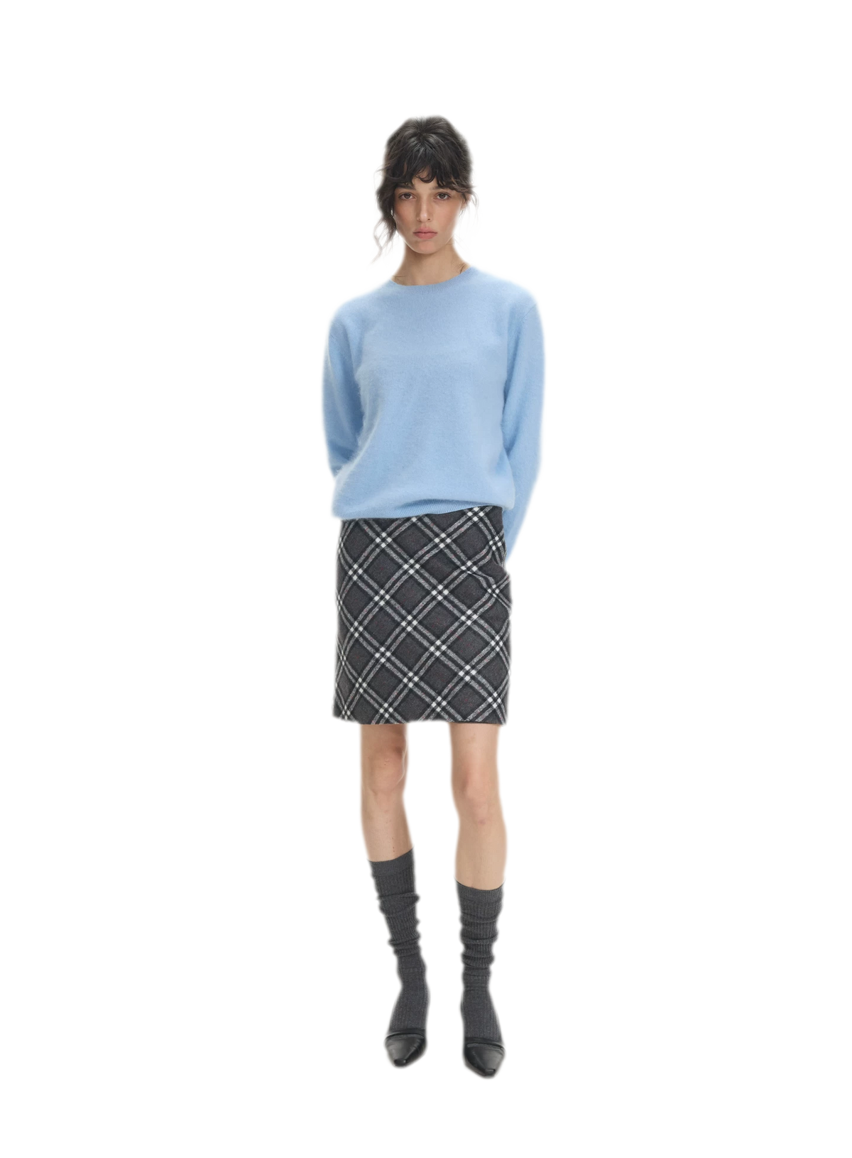 Brushed Knit Crewneck Sweater