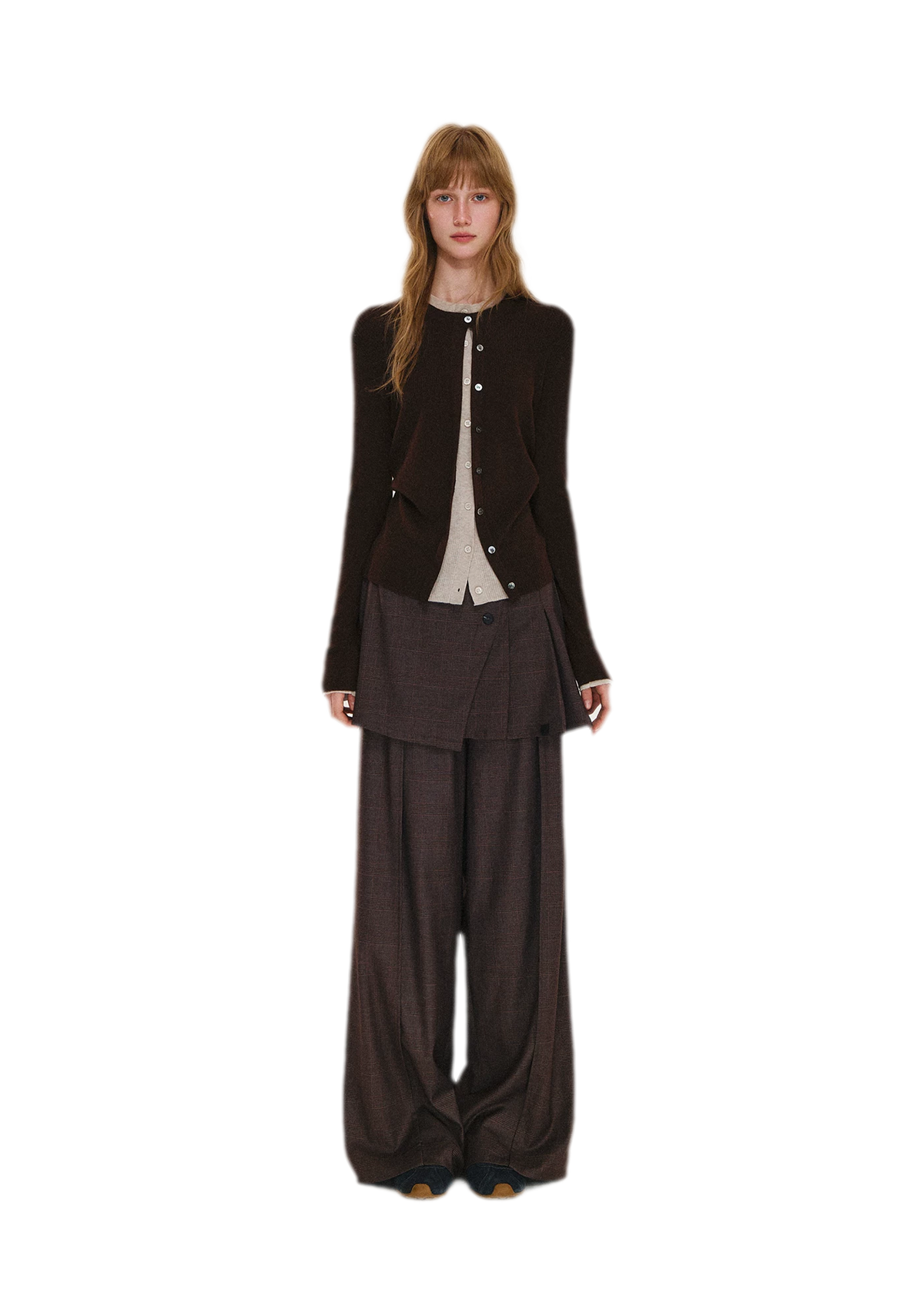 Abnehmbare Lagen-Hose mit weitem Bein