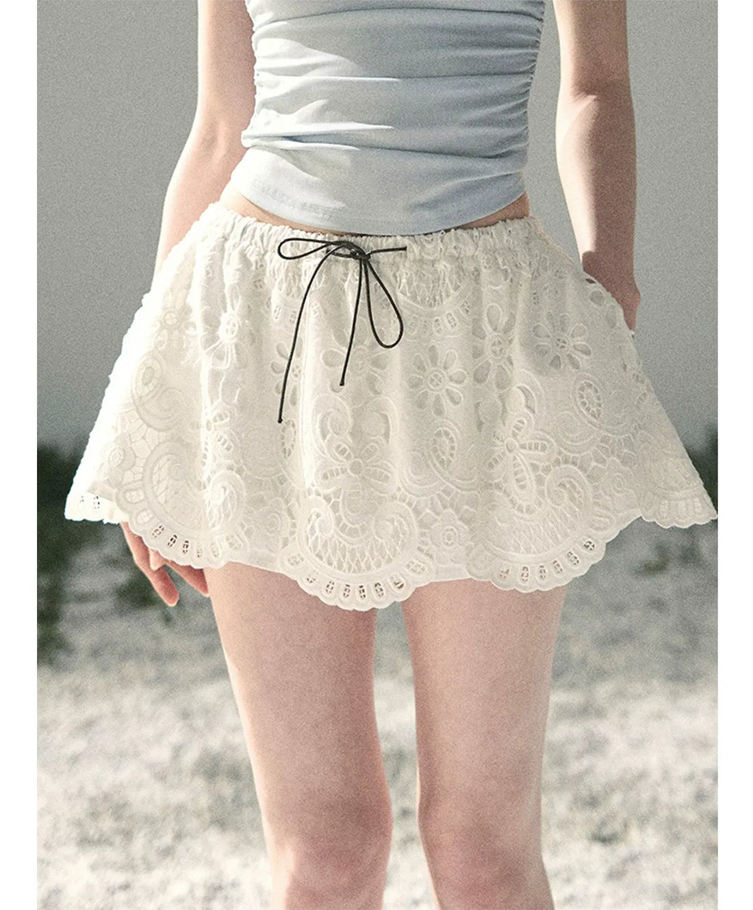 Lace A-Line Mini Skirt | Final Sale