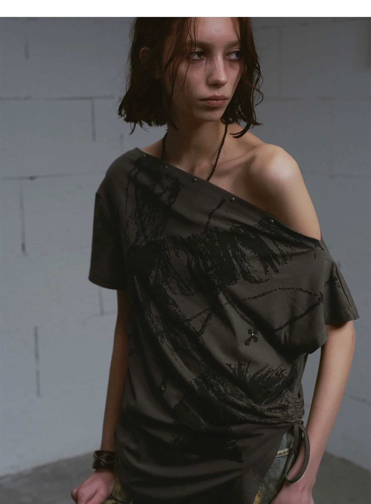 Distressed Punk Shoulder Tee
