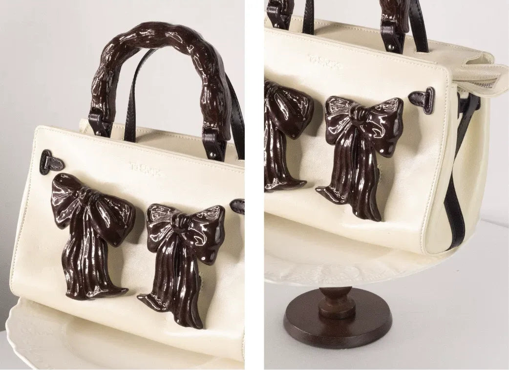 Handcrafted Ceramic Bow Bag