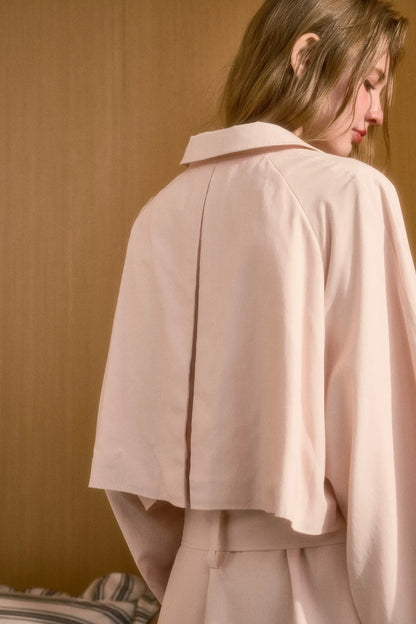 Lyocell A-Line Trench Coat