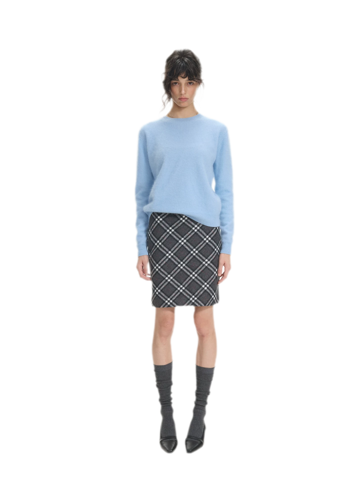 Brushed Knit Crewneck Sweater