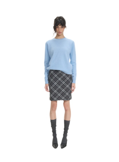 Brushed Knit Crewneck Sweater