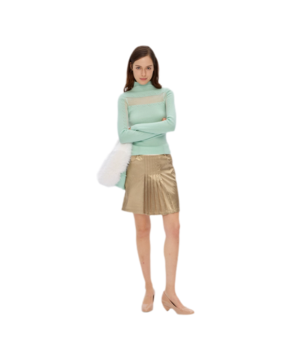 Wool Rib Knit Top