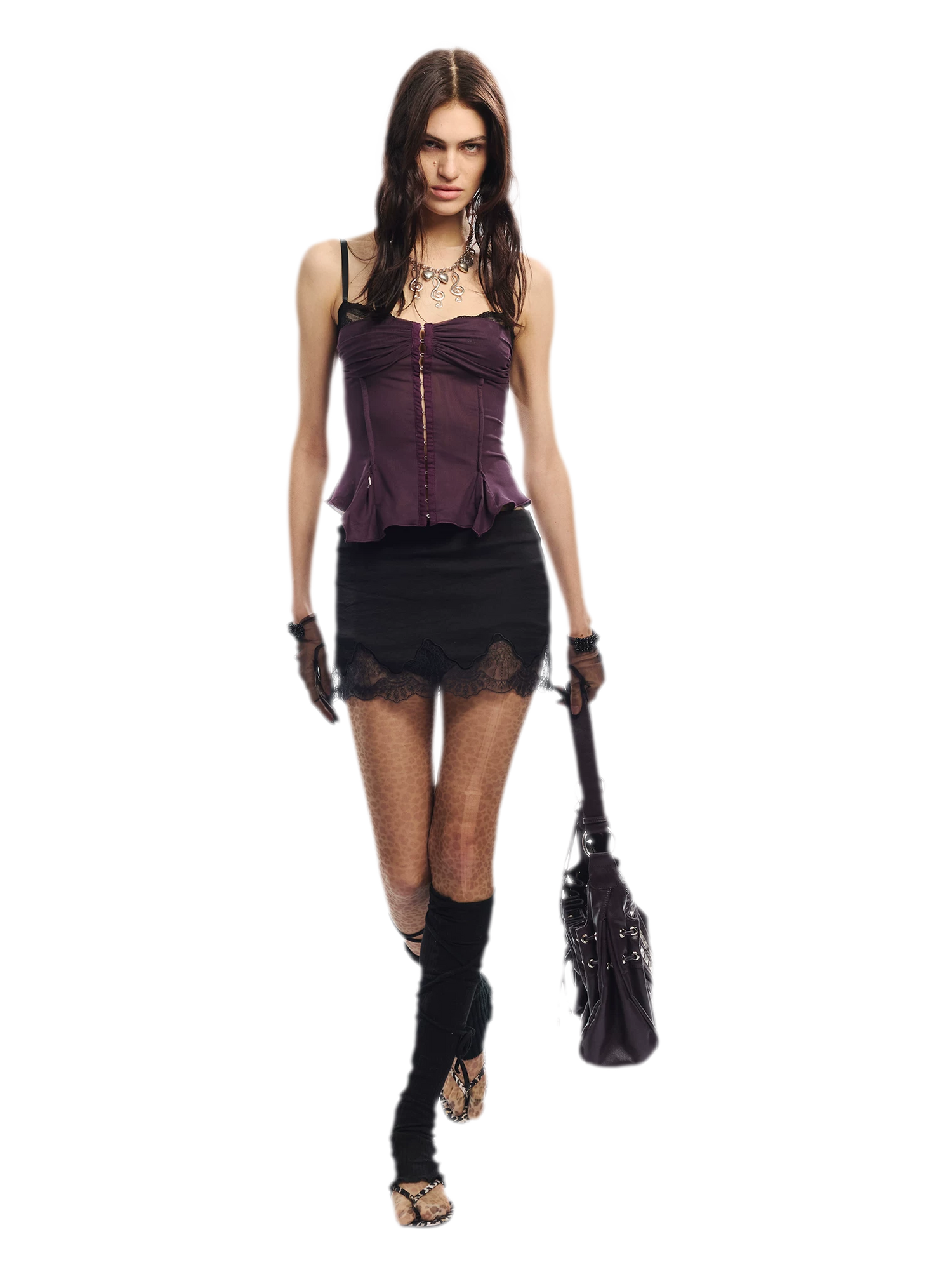 Original Lace Splicing Mesh Camisole