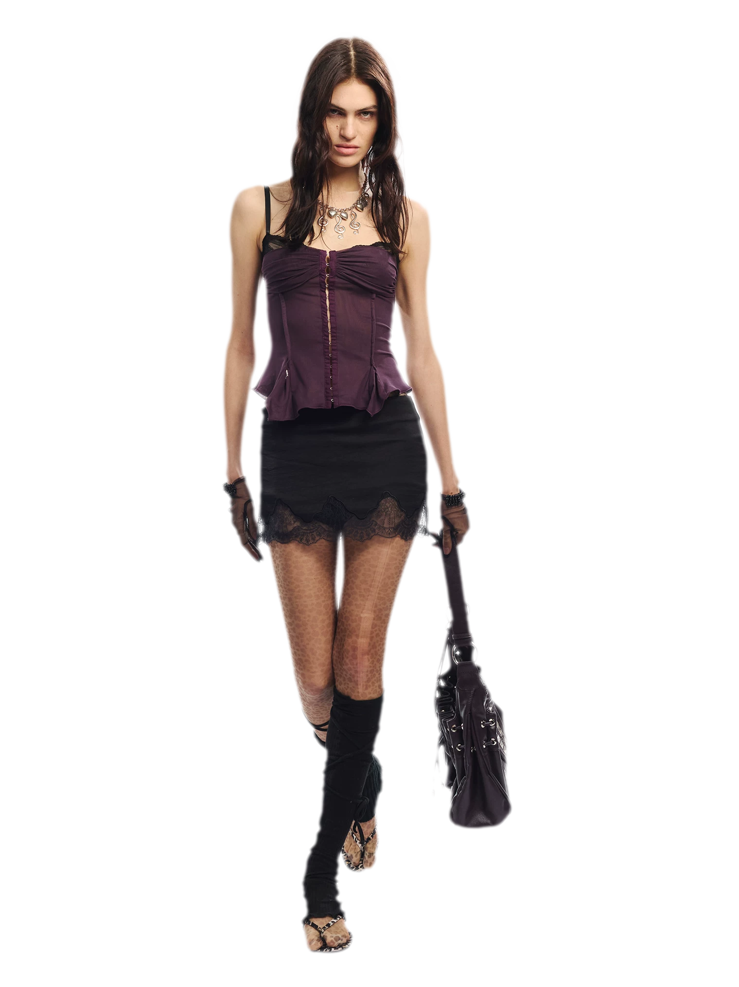 Original Lace Splicing Mesh Camisole