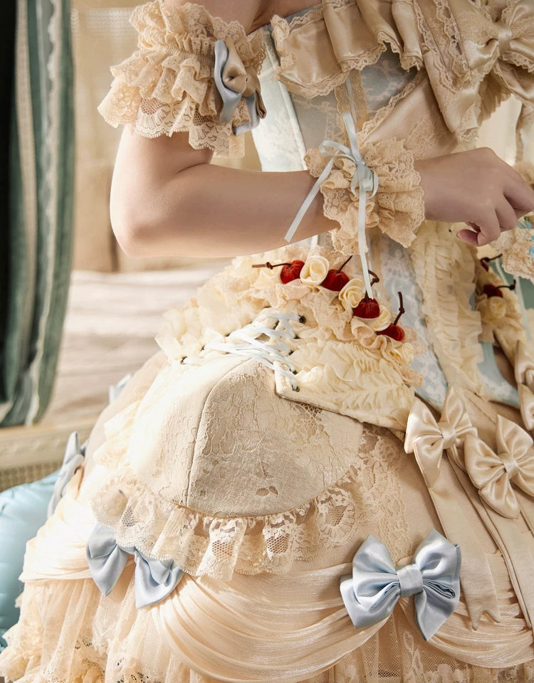 Lace Ruffle Layered Skirt