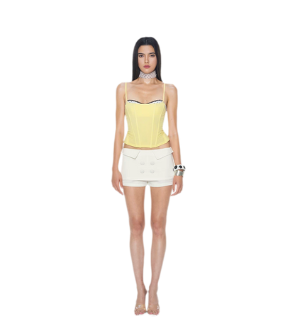Lustrous Folded Skort Set