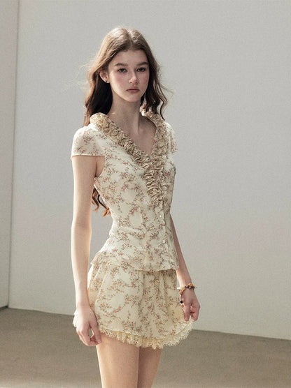 Floral Ruffle Set