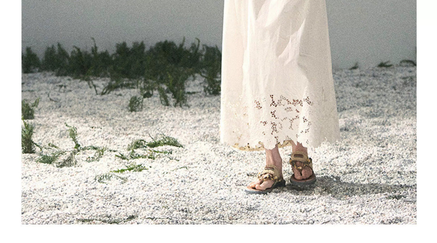 "Summer Breeze on Cloud Shoulders" French Lace Two-Piece