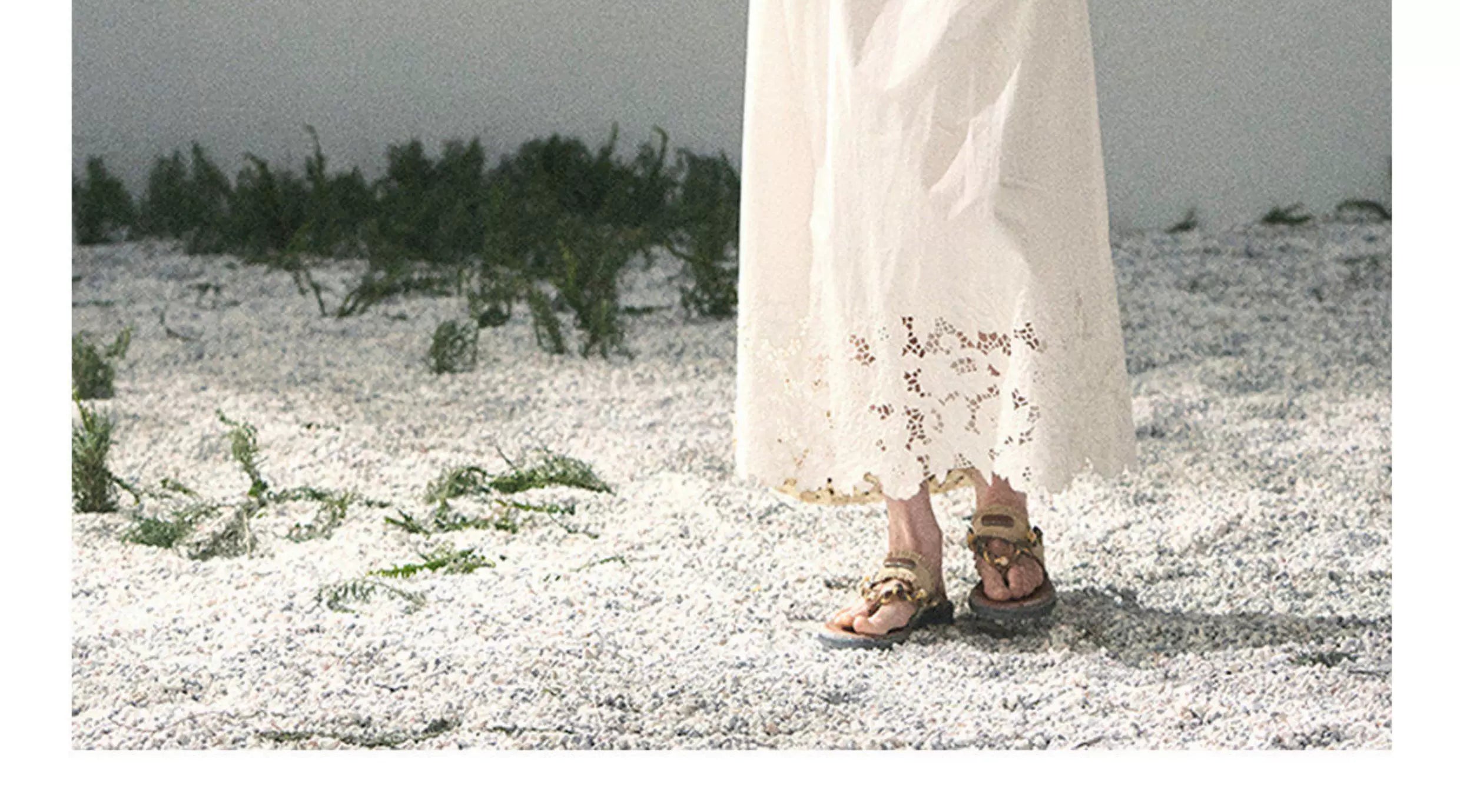 "Summer Breeze on Cloud Shoulders" French Lace Two-Piece