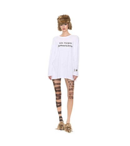 Sheer Letter Tights