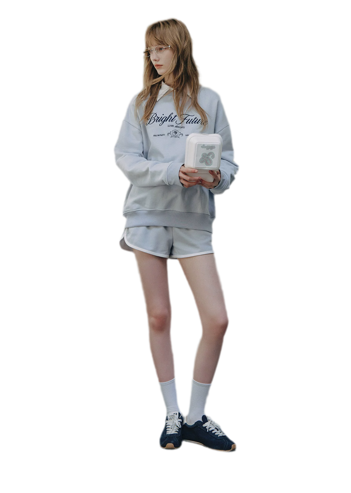 Embroidered Graphic Crewneck Sweatshirt