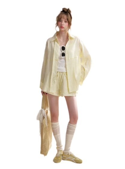 Tencel Linen Beaded Set