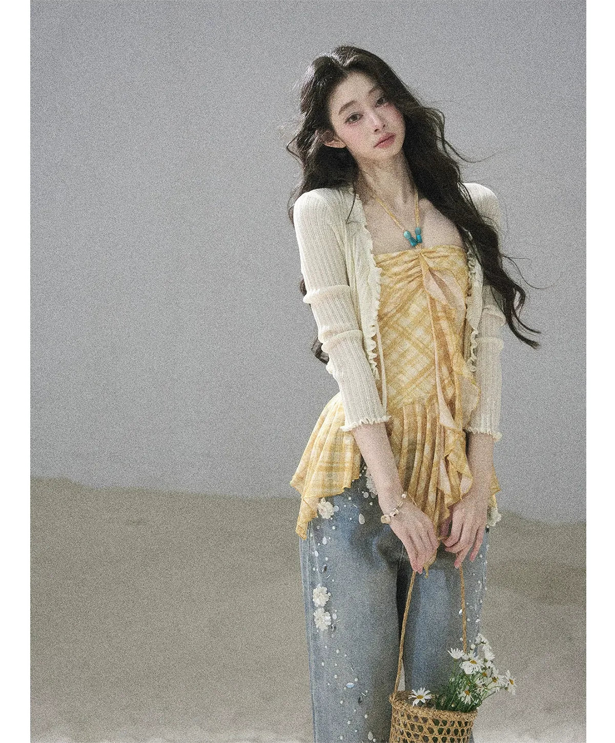 Embellished Wide Leg Jeans