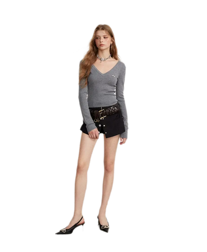 Double-Waist Convertible A-Line Skort