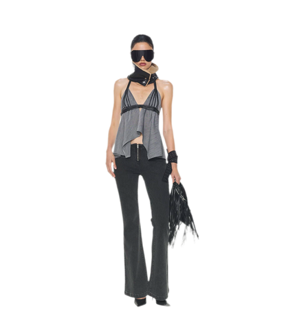 V-Neck Halter Top