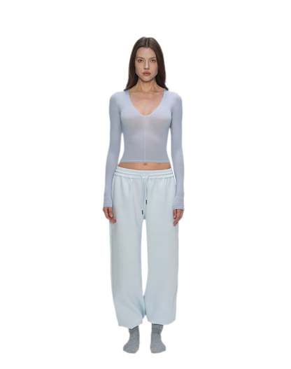 Air Cotton Wide-Leg Sweatpants