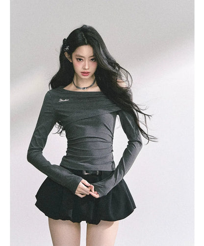 Lace Cutout Shoulder Tee