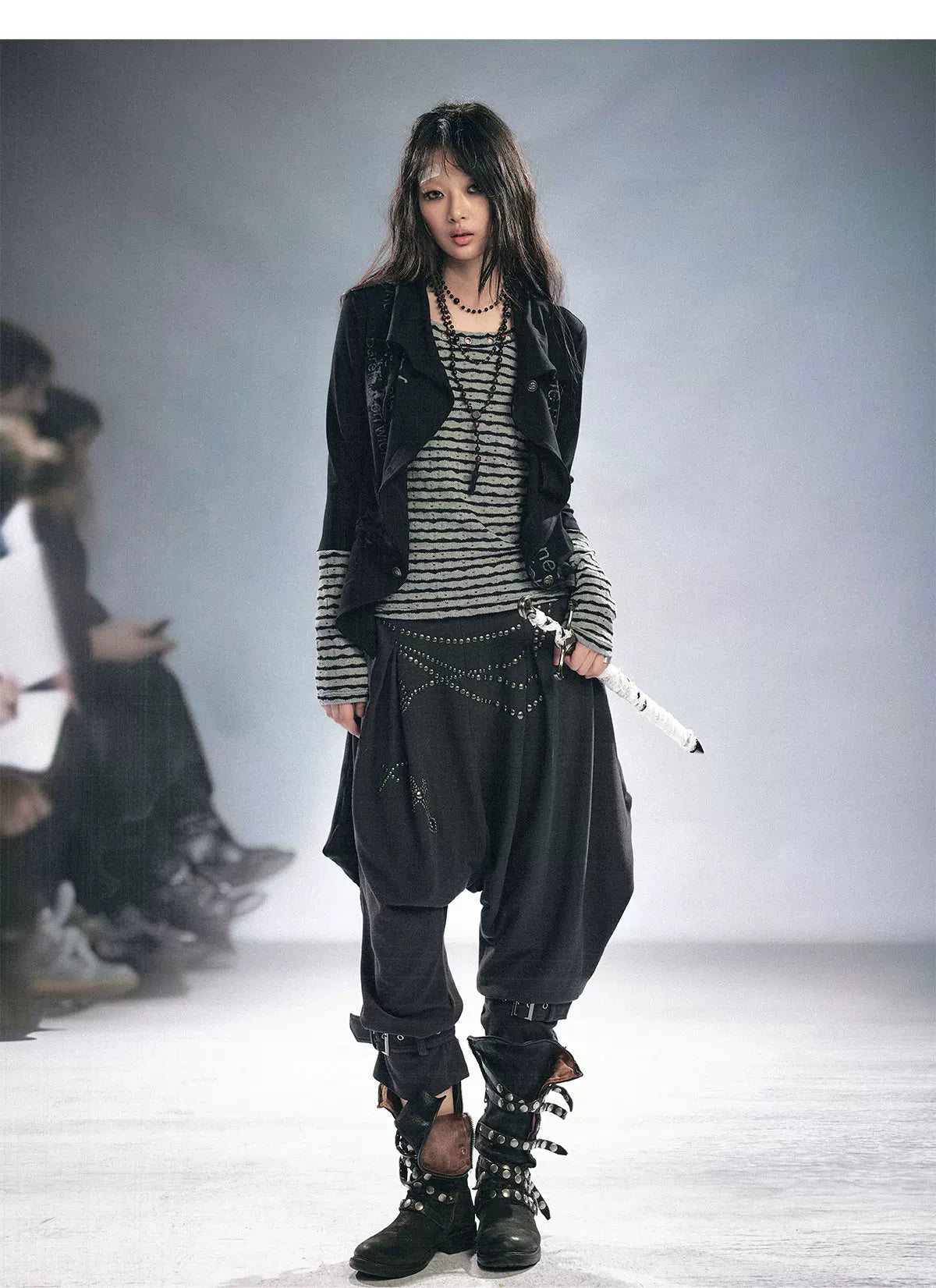 Striped Faux Layer Cardigan