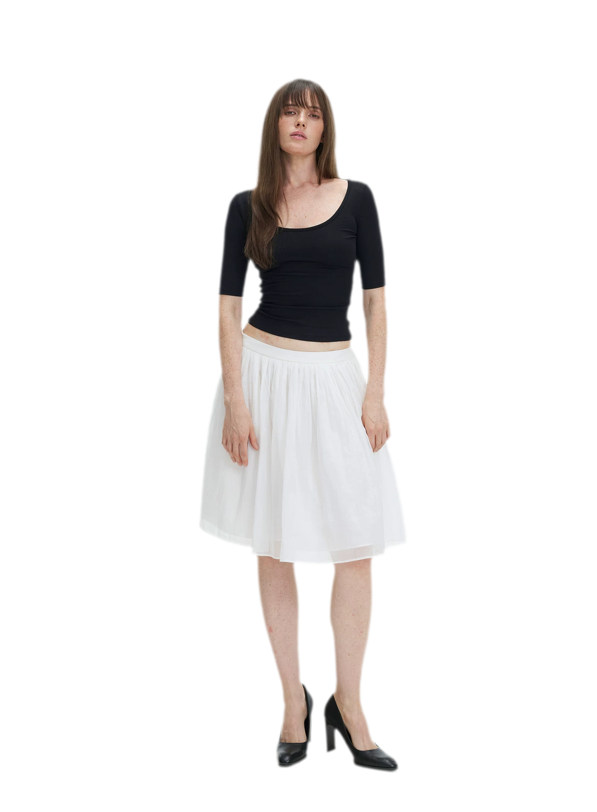 Soft U-Neck Slim-Fit T-Shirt
