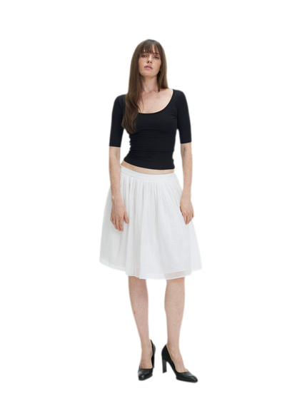 Soft U-Neck Slim-Fit T-Shirt