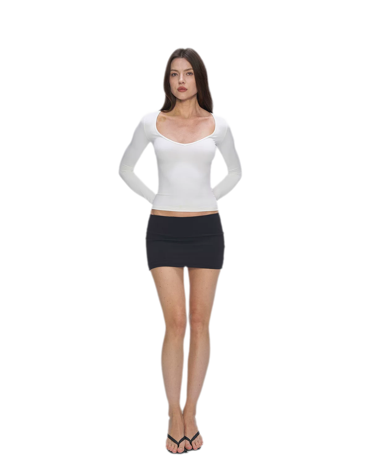 Bare-Feel V-Neck Top