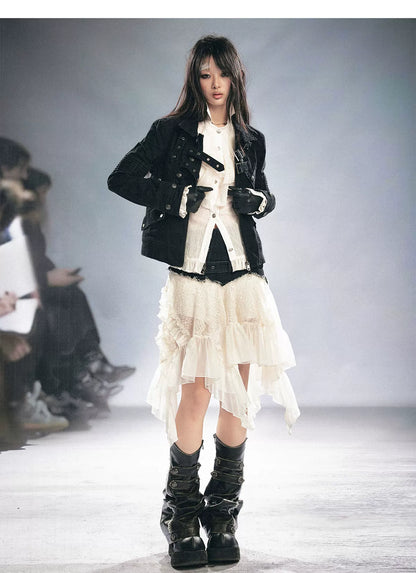 Gothic Ruffled Chiffon Shirt