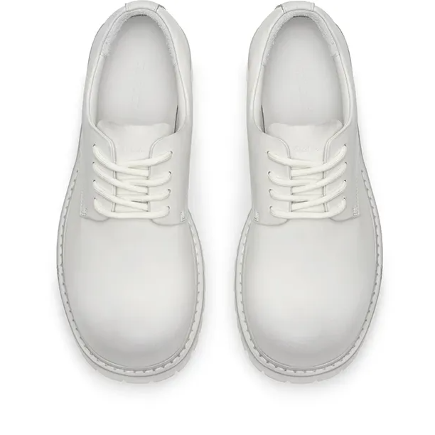 Leather Lug-Sole Platform Derby Shoes