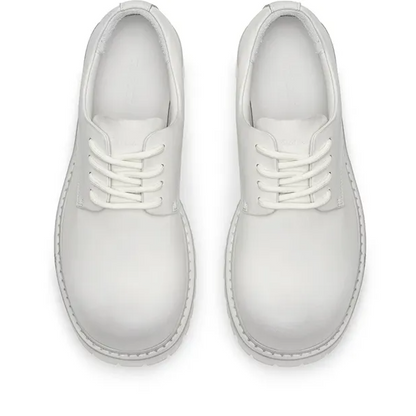 Leather Lug-Sole Platform Derby Shoes