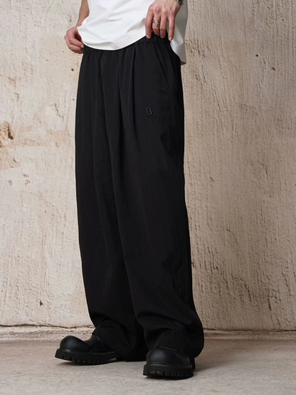 Relaxed Straight-Leg Trousers