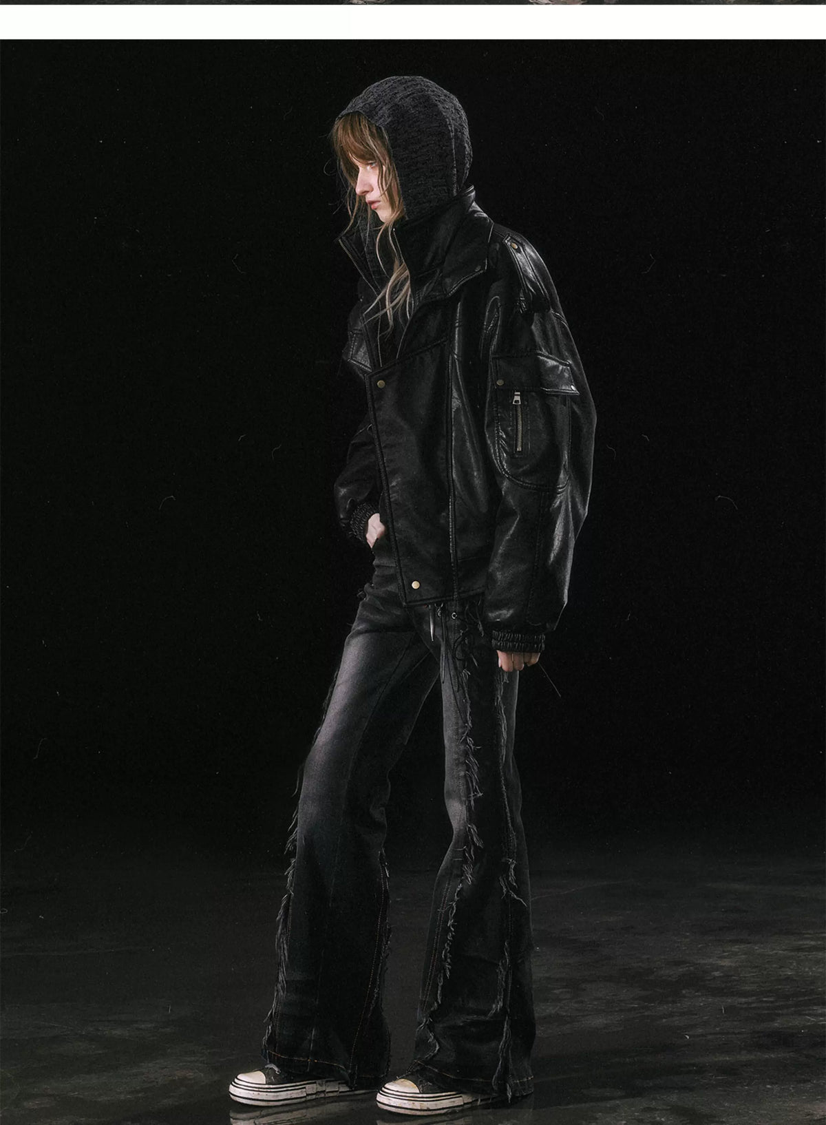Detachable Fur Collar Flight Jacket