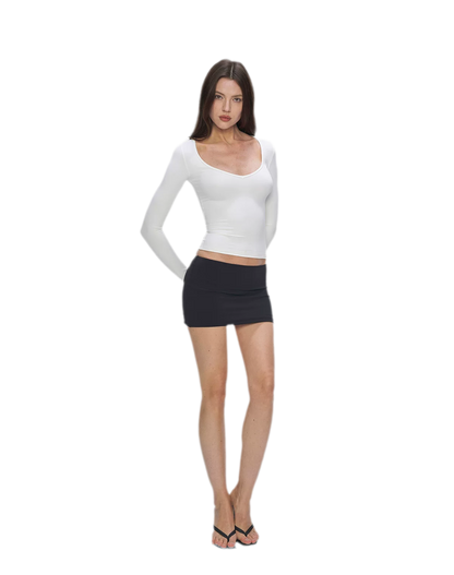 Bare-Feel V-Neck Top