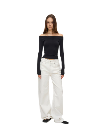 Naked-Feel Off-Shoulder Top
